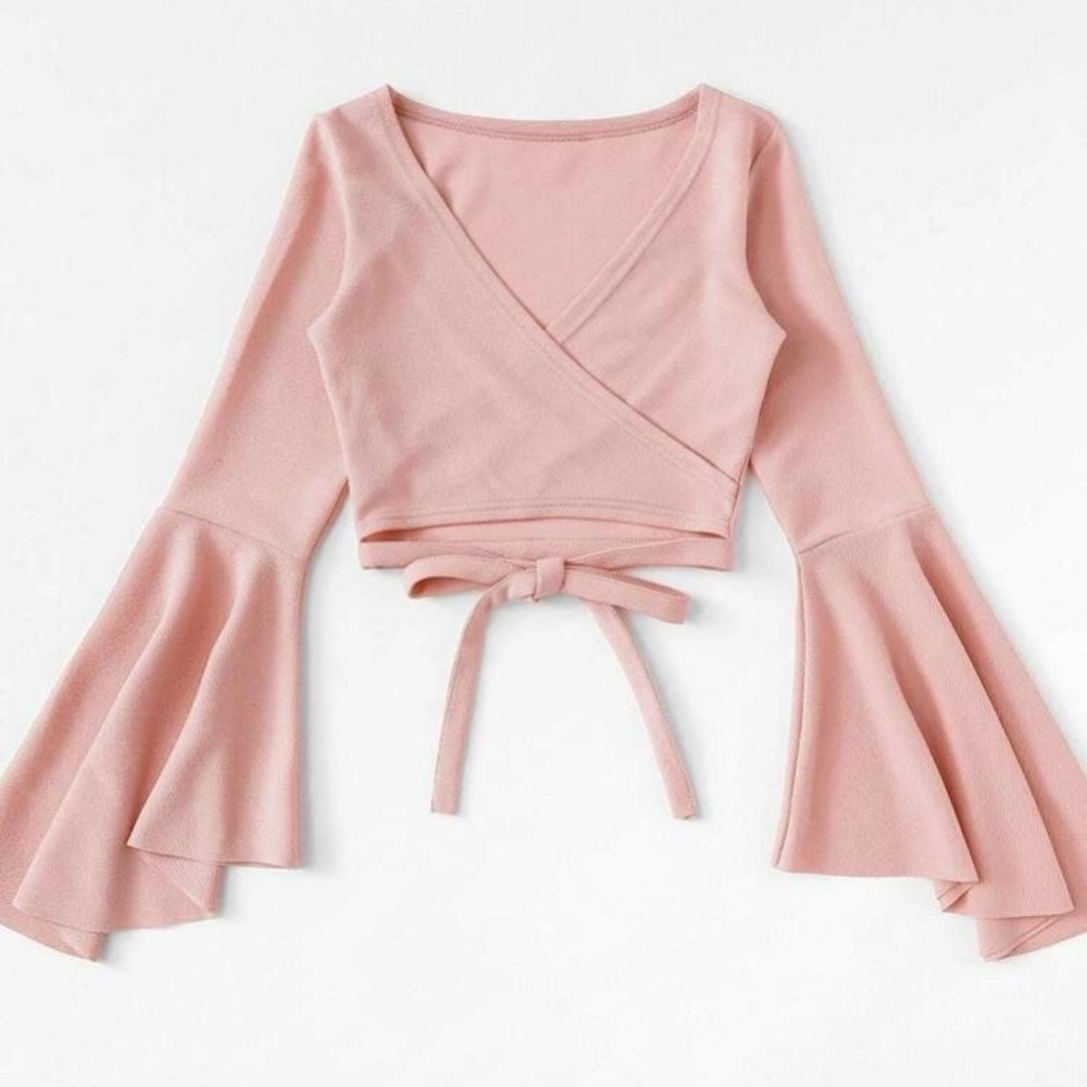 Wrap crop top